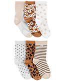Kit meia infantil 6 pares estampados multicor |